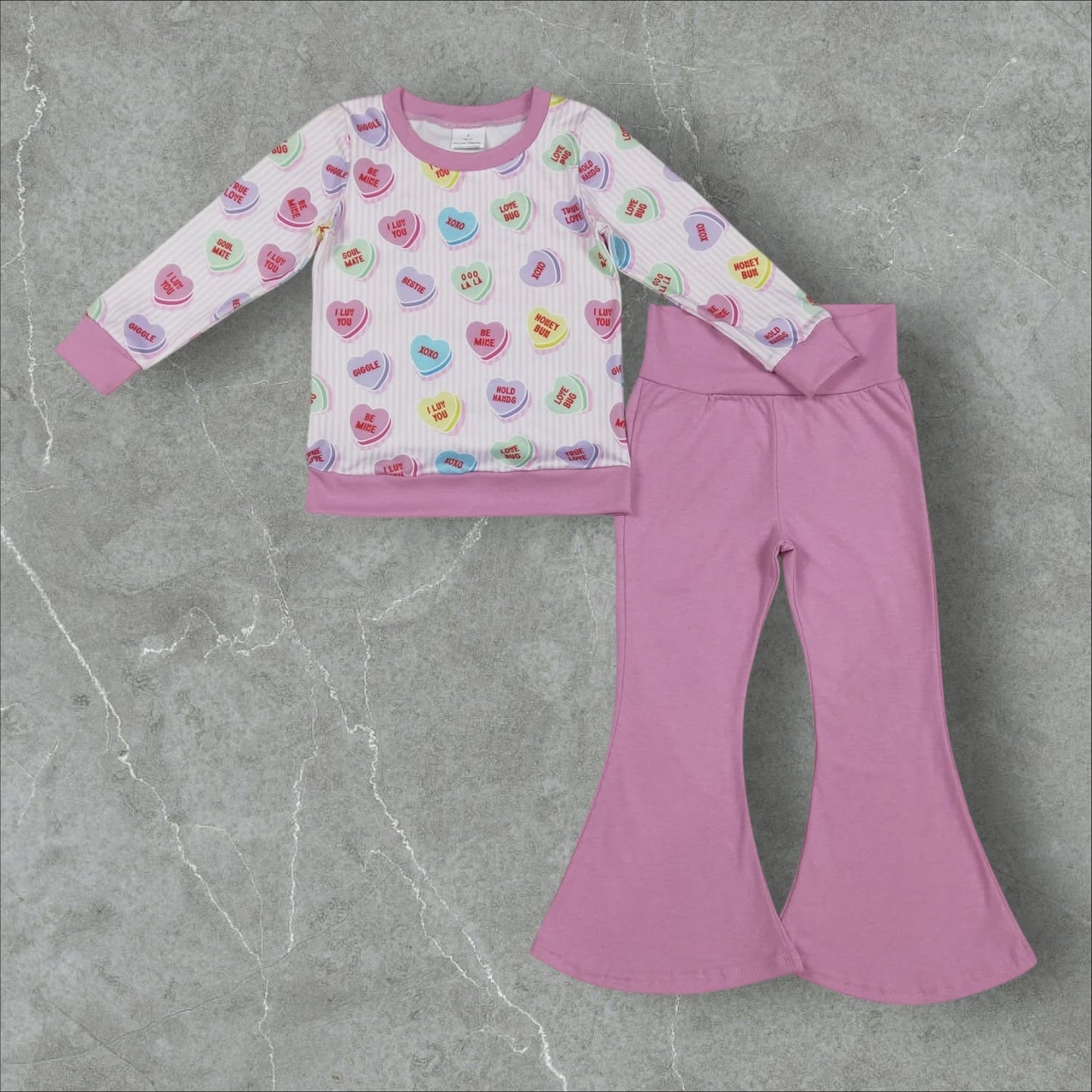 *PRE-ORDER* Valentine's - Flare Pants Set