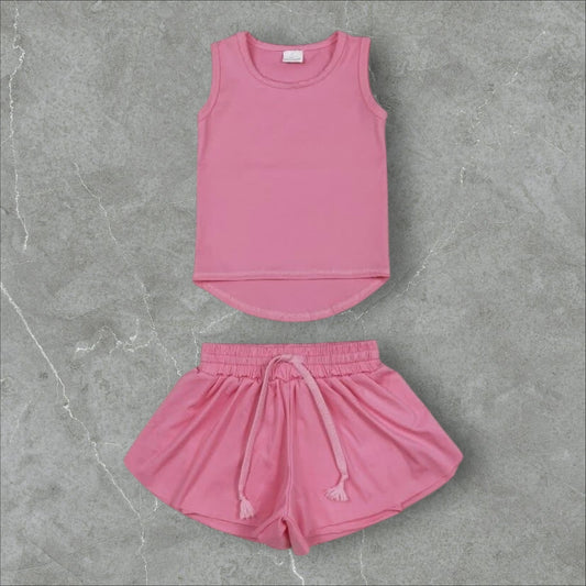 *PRE-ORDER* Light Pink Athletic Shorts Set