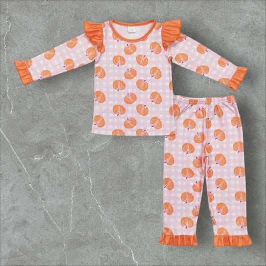 *PRE-ORDER* Halloween - Pumpkins Ruffle Lounge Set