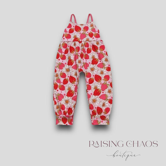 *PRE-ORDER* Strawberries Tank Romper
