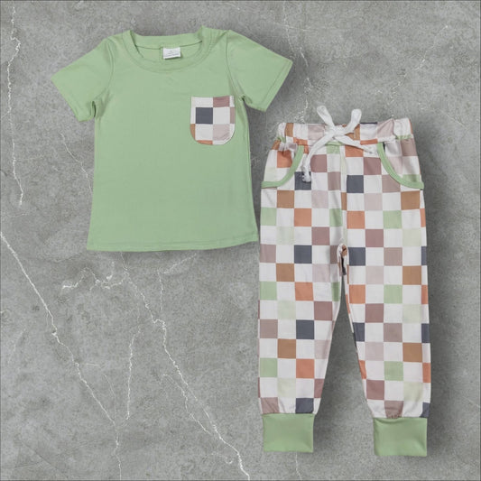 *PRE-ORDER* Checker Pant Set
