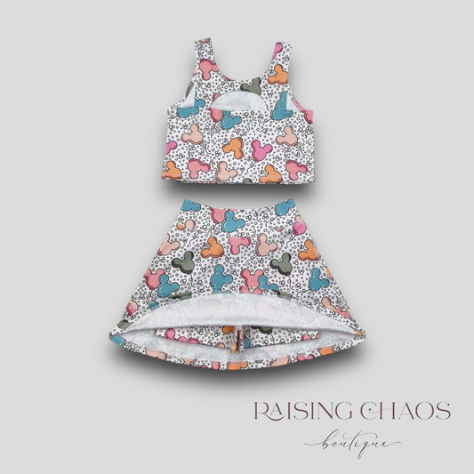 *PRE-ORDER* Mouse Athletic Skort Set