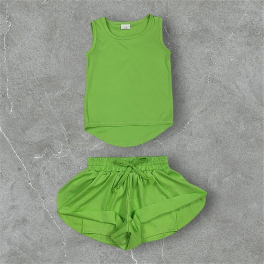 *PRE-ORDER* Green Athletic Shorts Set