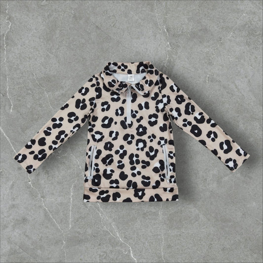 *PRE-ORDER* Leopard Athletic Zip Up Jacket
