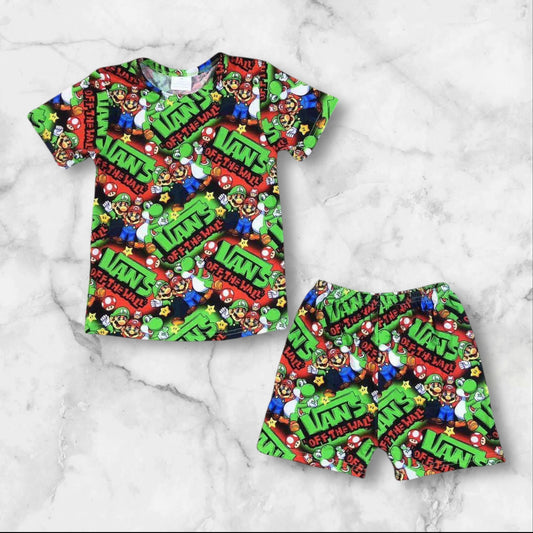 *Pre-Order* Mario Off The Wall Shorts Set