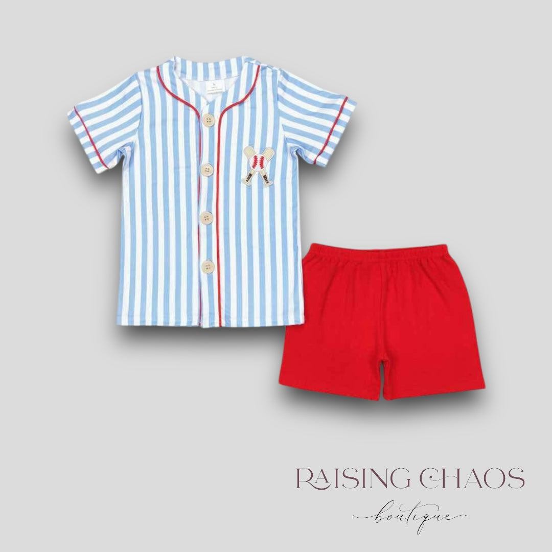 *PRE-ORDER* Baseball Shorts Set