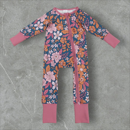 *PRE-ORDER* Floral Lounge Zip Up