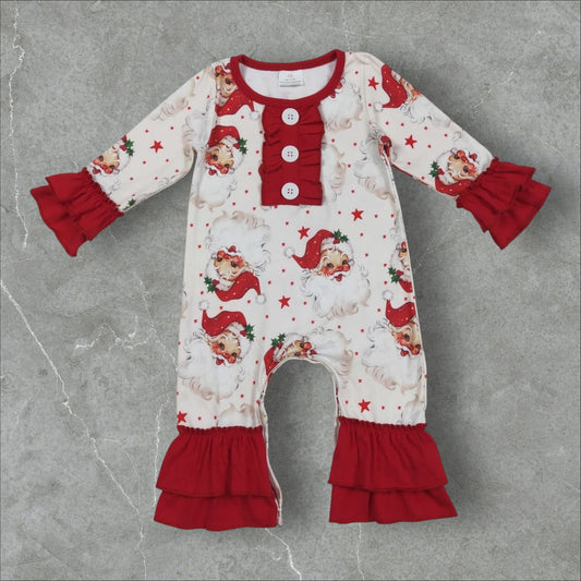 *PRE-ORDER* Christmas - Santa Ruffle Lounge Zip Up