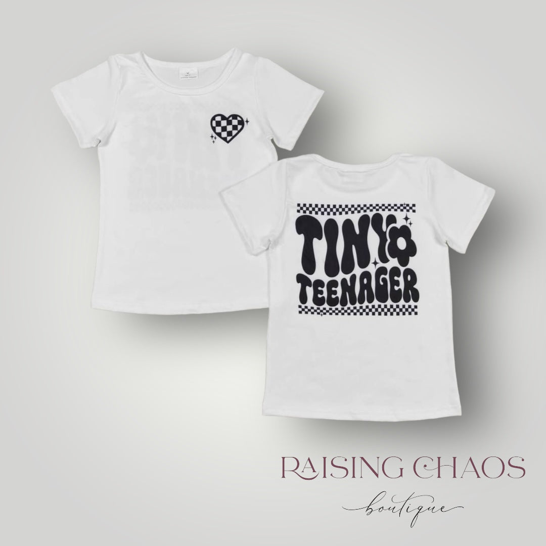 *PRE-ORDER* Tiny Teenager Checker Tee