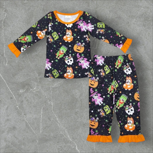 *PRE-ORDER* Halloween - Heeler Ruffle Lounge Set