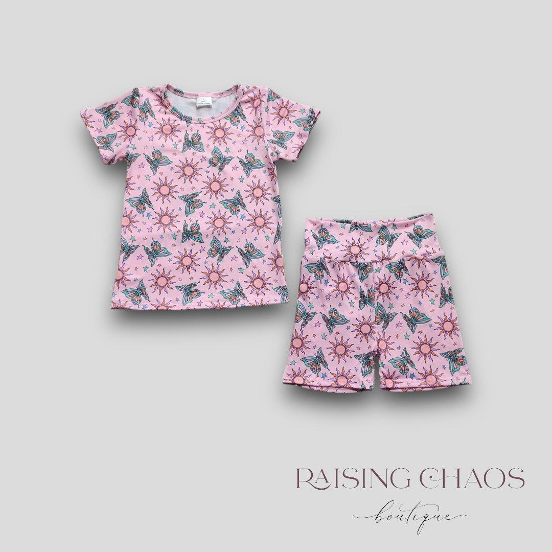 *PRE-ORDER* Butterfly + Suns Biker Shorts Set