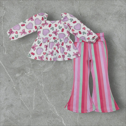 *PRE-ORDER* Valentine's - Flare Pants Set