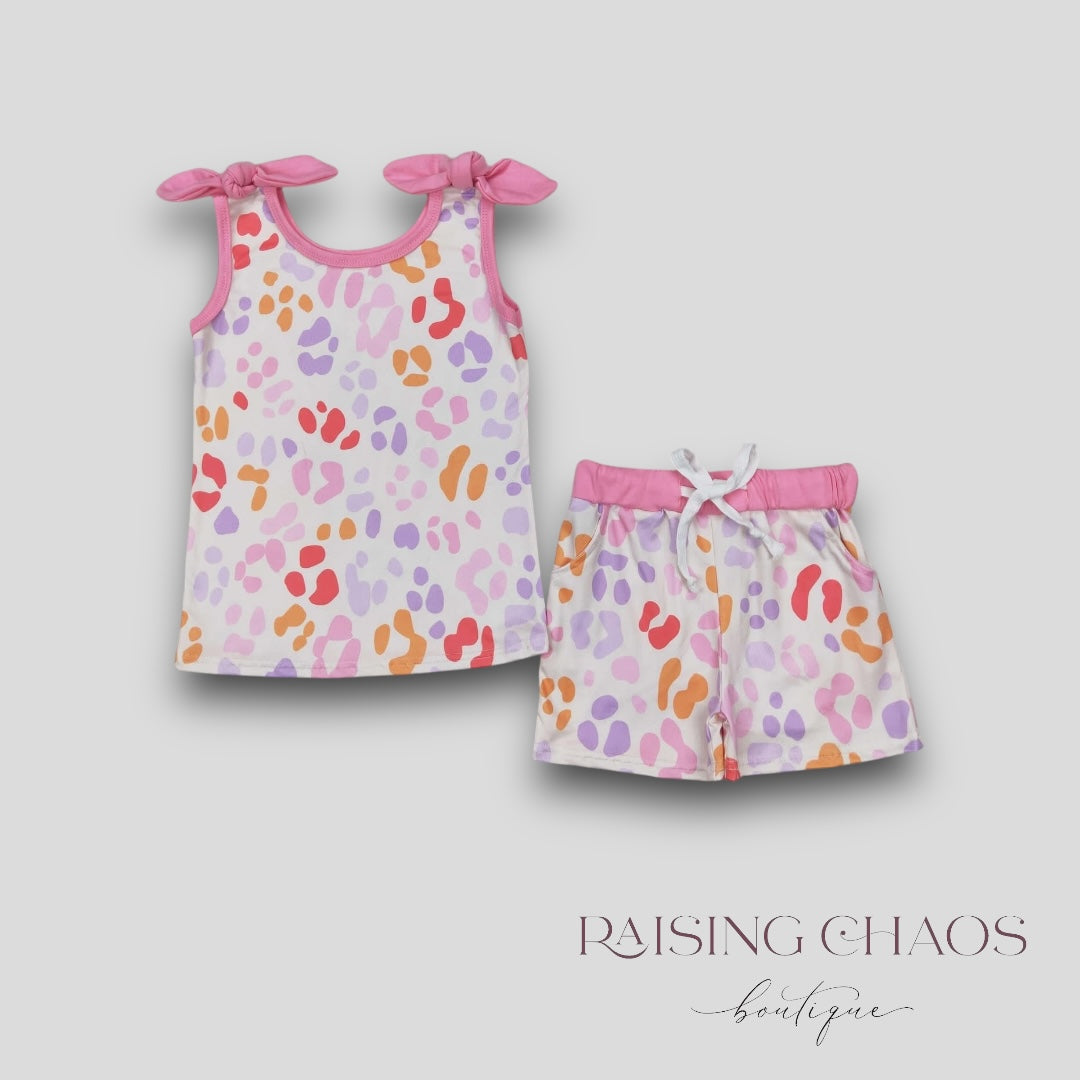 *PRE-ORDER* Floral Tie Shorts Set