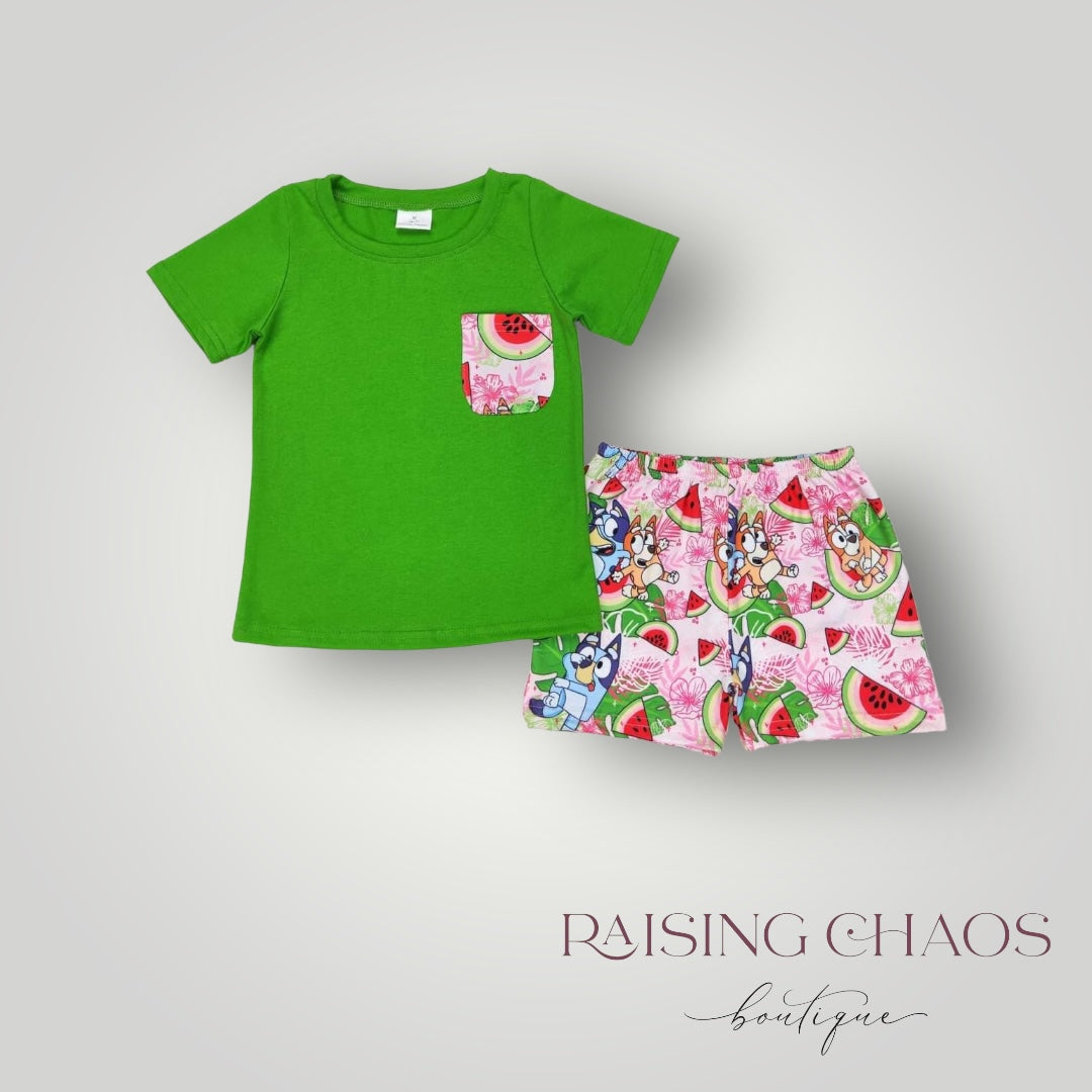 *PRE-ORDER* Watermelon Shorts Set