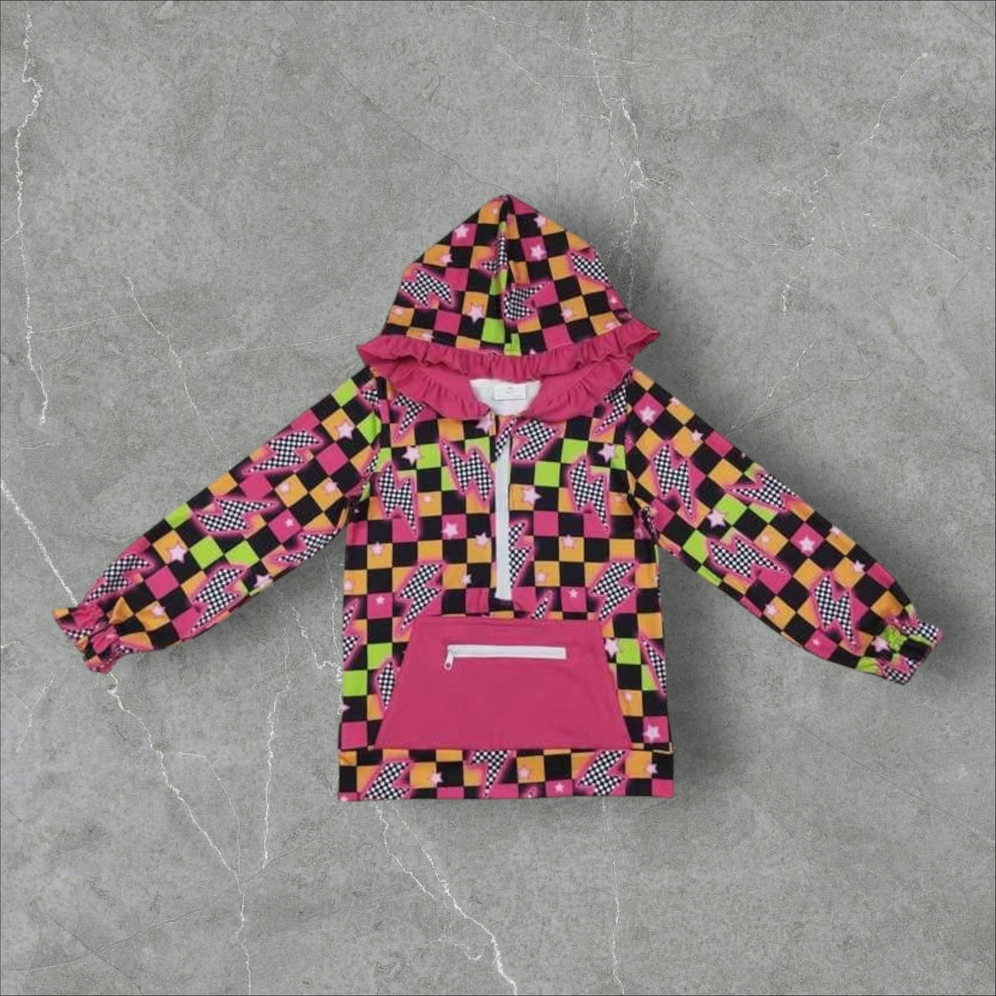 *PRE-ORDER* Checker Bolt Quarter Zip