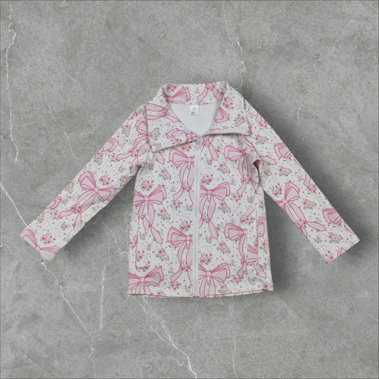 *PRE-ORDER* Pink Bows Athletic Zip Up Jacket