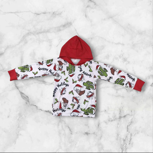 *PRE-ORDER* Christmas - Western Hooded Top