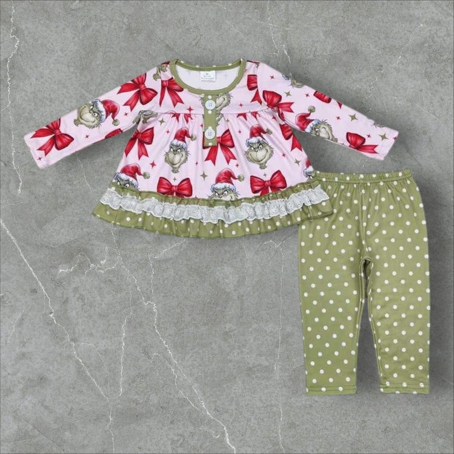 *PRE-ORDER* Christmas - Mean One Pant Set