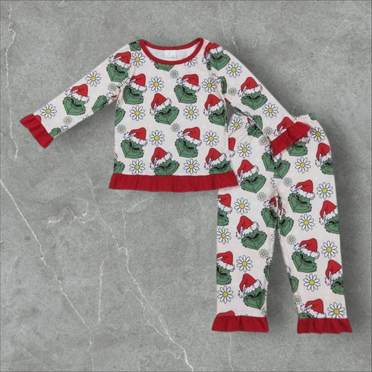 *PRE-ORDER* Christmas - Mean One Ruffle Lounge Set