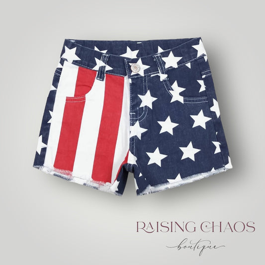 *Pre-Order* Patriotic Denim Shorts