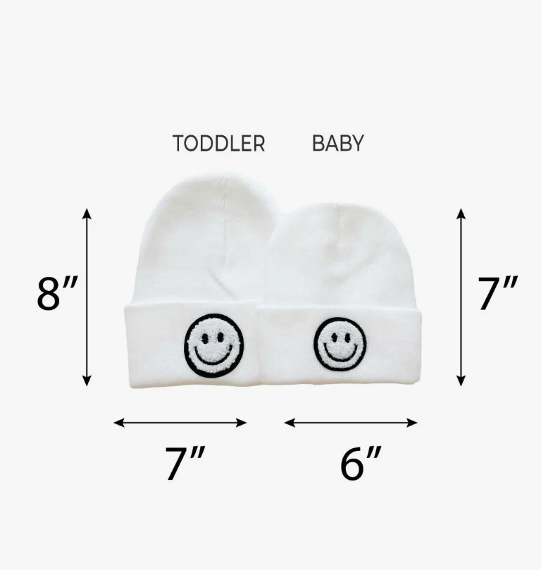 *PRE-ORDER* White Happy Beanie