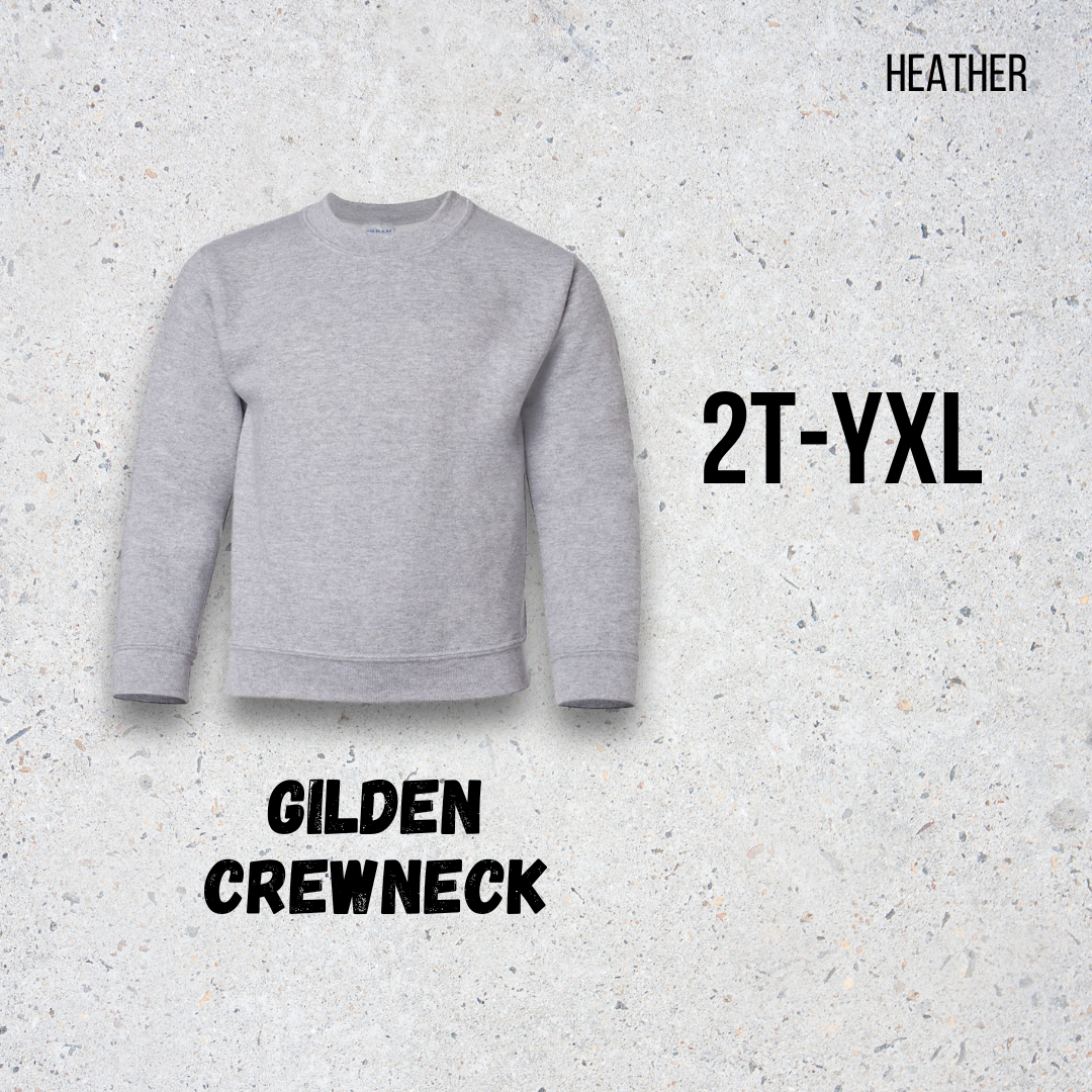 MTO Kids - Heather - GILDAN Crewneck