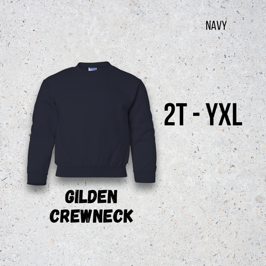 MTO Kids - Navy - GILDAN Crewneck