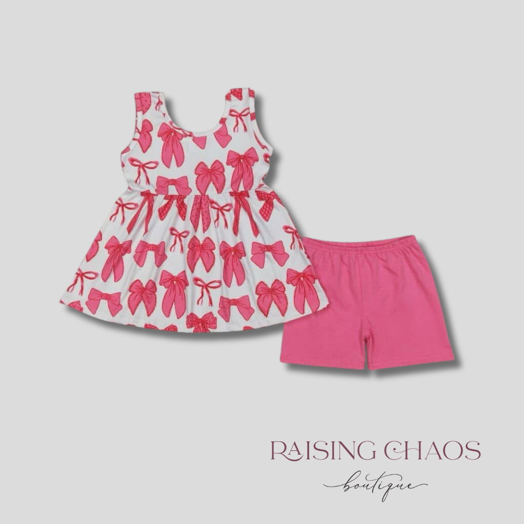 *PRE-ORDER* Bows Shorts Set