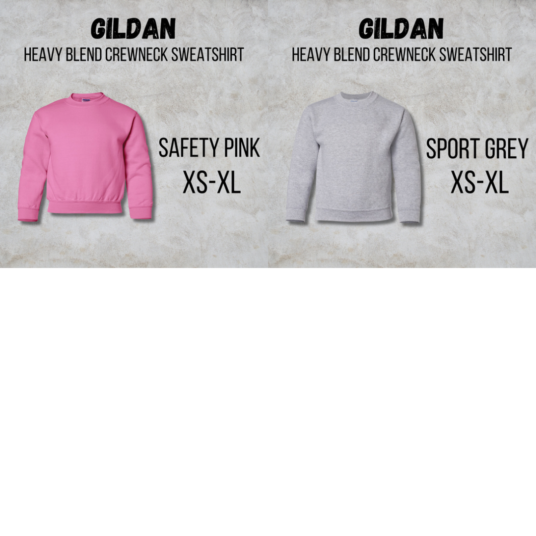 *COLLLEGE FOOTBALL* MTO Kids - GILDAN Crewneck Sweatshirt