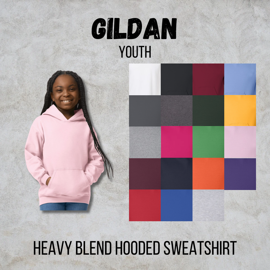 *COLLEGE FOOTBALL* MTO Youth - GILDAN Hooded Sweatshirt