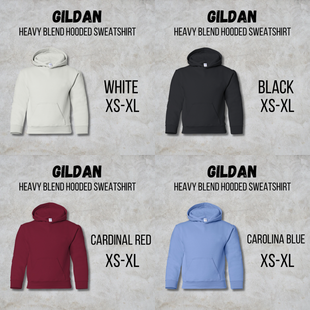 *COLLEGE FOOTBALL* MTO Youth - GILDAN Hooded Sweatshirt