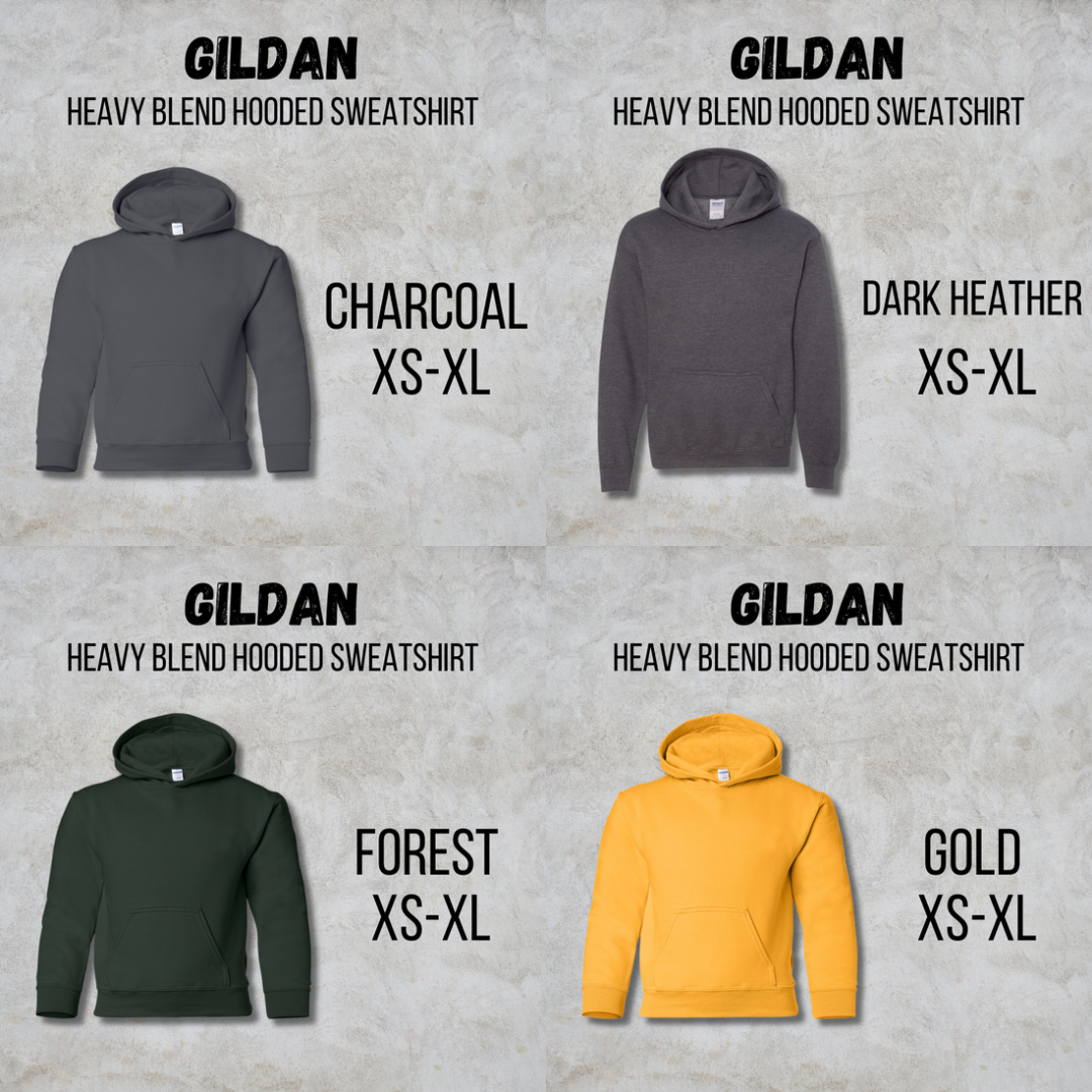 *COLLEGE FOOTBALL* MTO Youth - GILDAN Hooded Sweatshirt