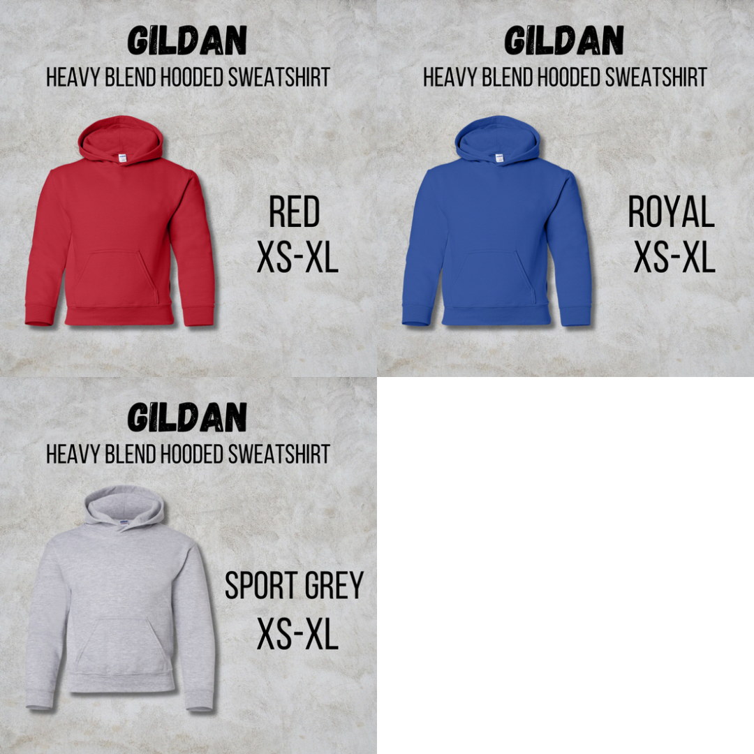 *COLLEGE FOOTBALL* MTO Youth - GILDAN Hooded Sweatshirt
