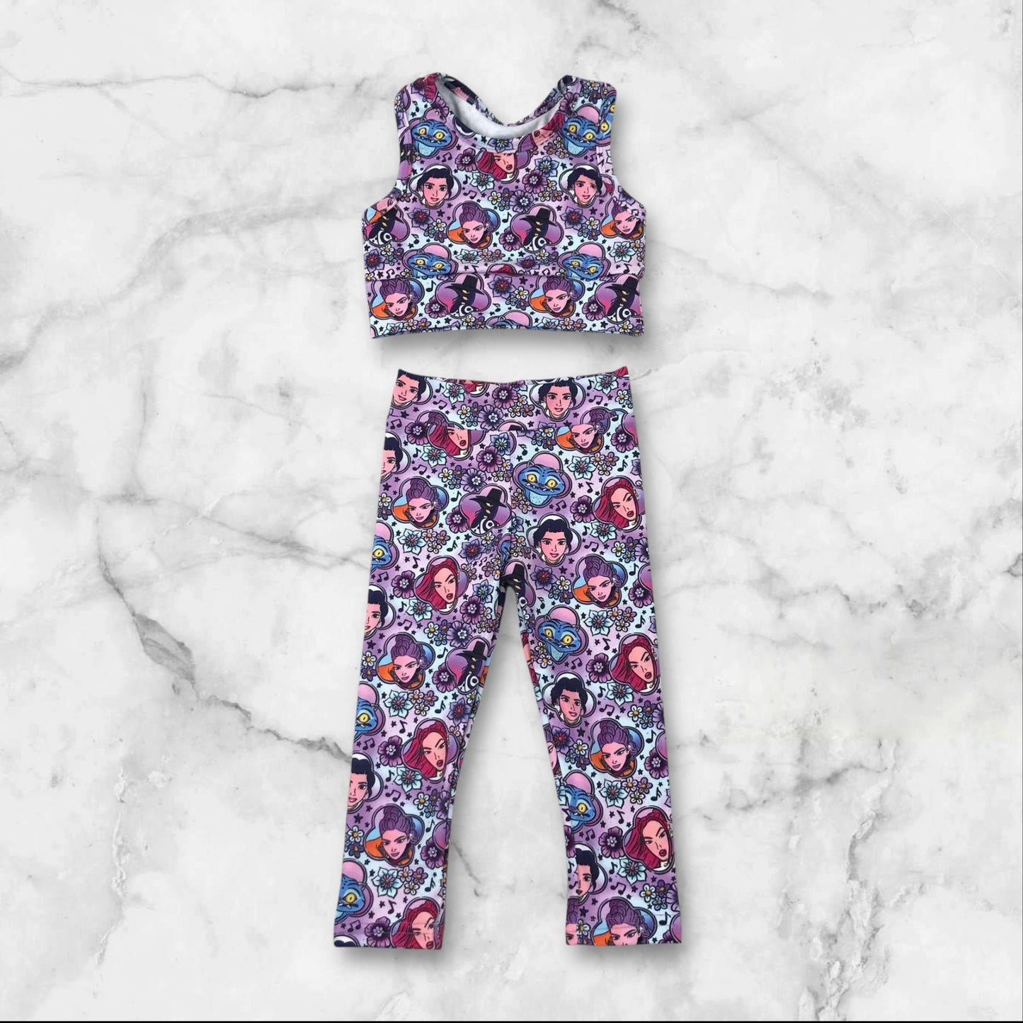 *PRE-ORDER* KPOP - Athletic Bow Crop Pant Set