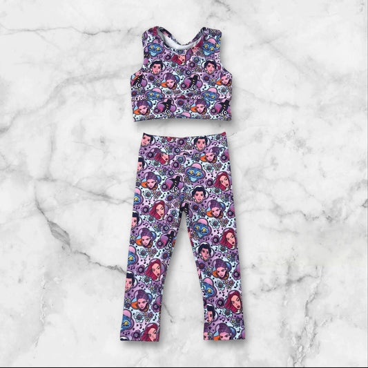 *PRE-ORDER* KPOP - Athletic Bow Crop Pant Set