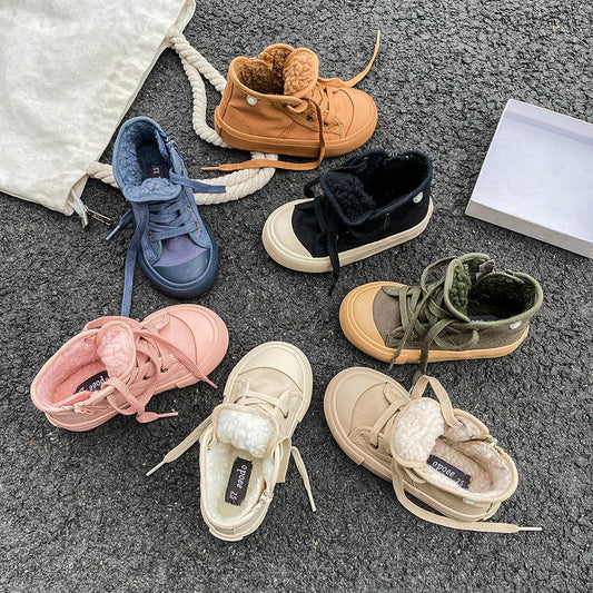 *Pre-Order* Kids High Top Fleece Shoes